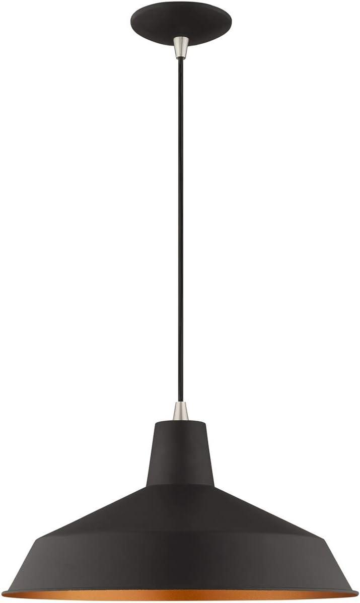 Livex Lighting 41183 1 Light 16" Wide Pendant - Black