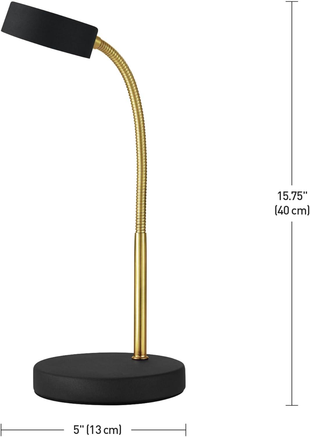 Globe Electric 5 Watt Matte Black Energy Star Integrated LED Desk Lamp