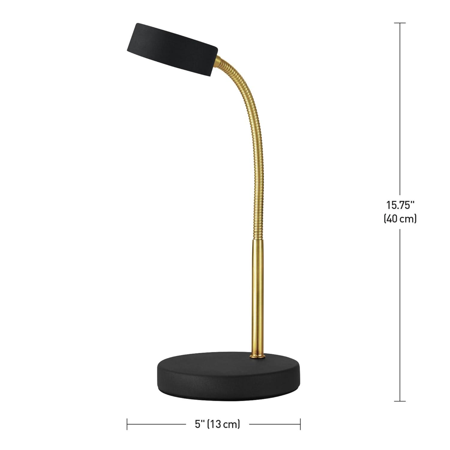 Globe Electric 5 Watt Matte Black Energy Star Integrated LED Desk Lamp