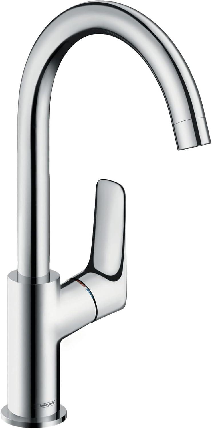 Sleek European Chrome Single-Hole Vessel Faucet with Eco-Friendly Features