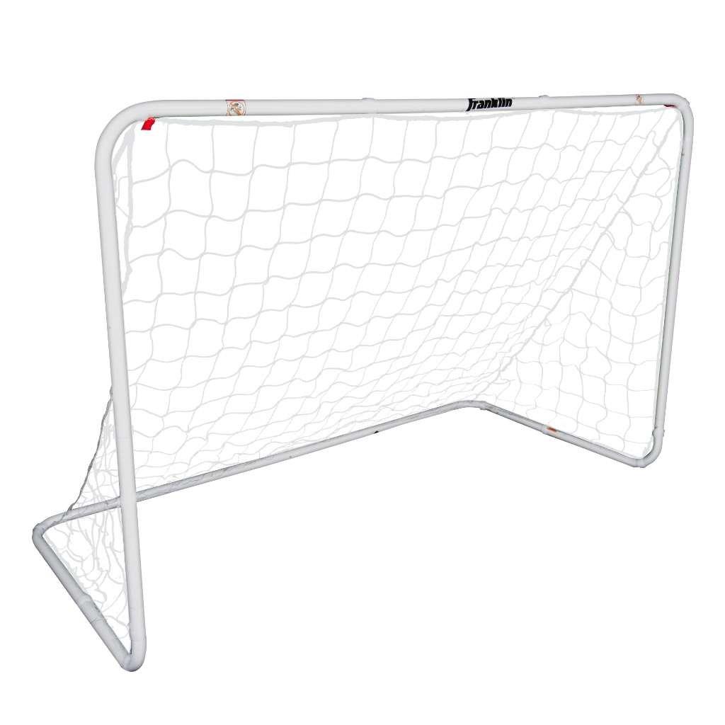 Franklin Sports Backyard Portable Soccer Goal - Competition Steel All Weather - 4' x 6' - White