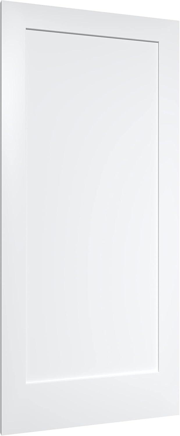 White Primed Pine Single Panel Interior Door, 24" x 80"