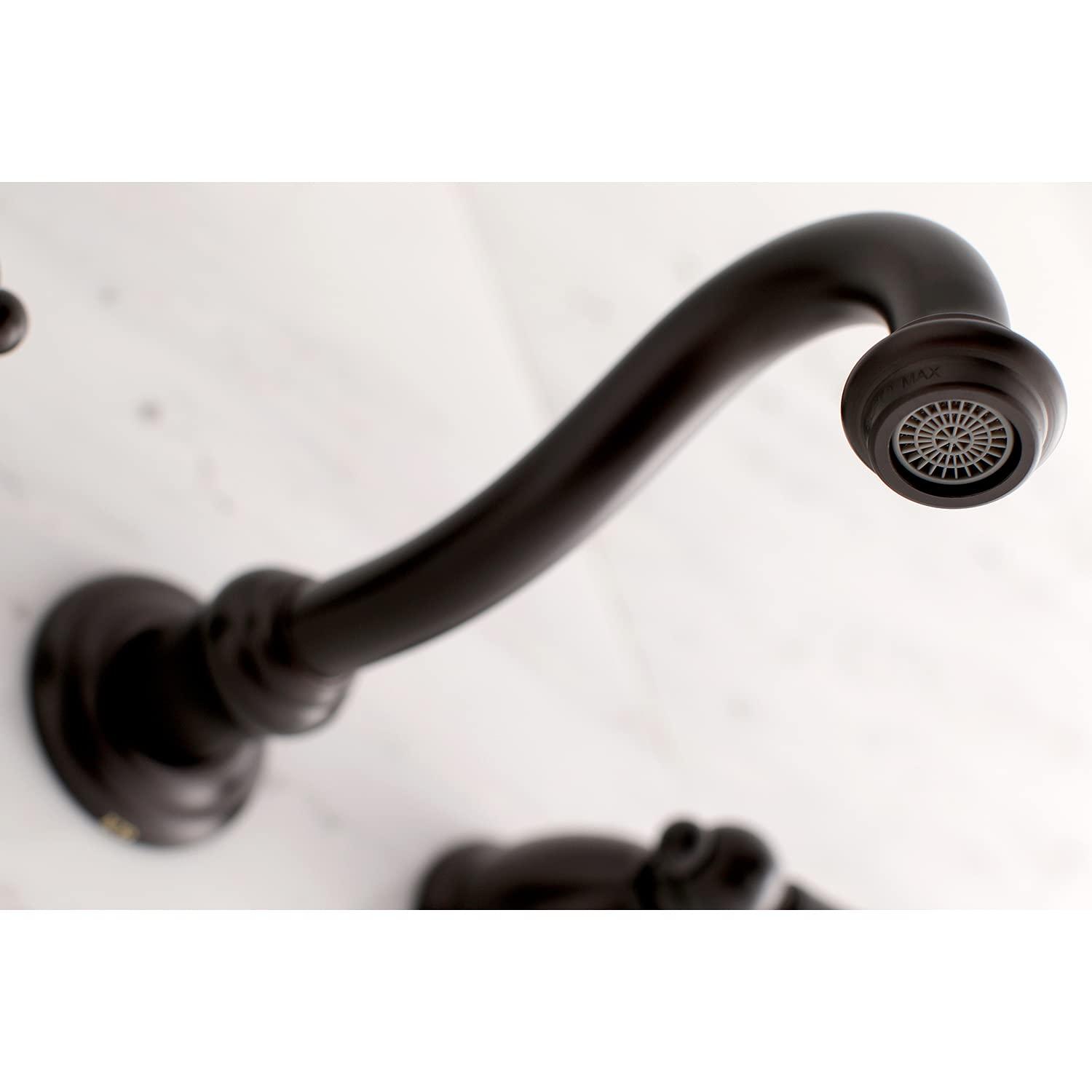Kingston Brass Vintage Two-Handle 3-Hole Wall Mount Bathroom Faucet & Reviews | Wayfair