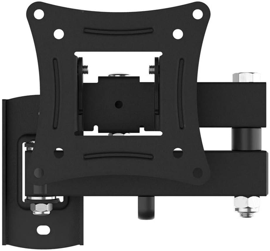 Black Steel Full Motion Dual Arm TV Wall Mount for 12"-25" Screens