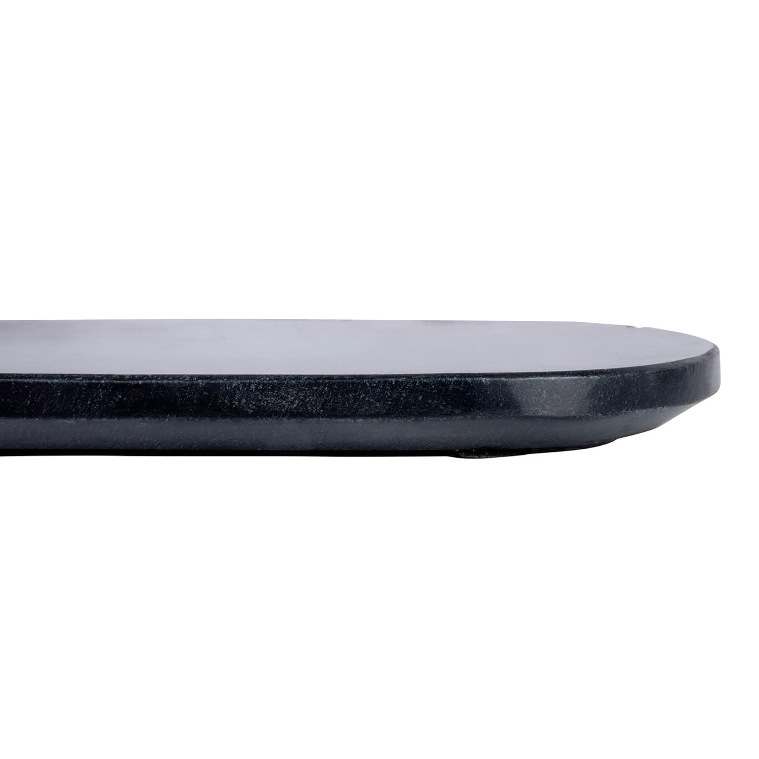 Bloomingville Oval Marble Serving Board, Black