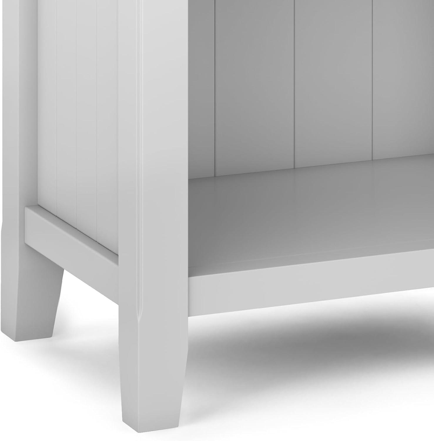 Simpli Home Acadian 24"W 1-Drawer Solid Wood Nightstand with Open Bottom Storage