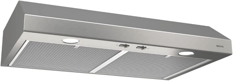 Broan-NuTone 30" Stainless Steel Convertible Under Cabinet Range Hood