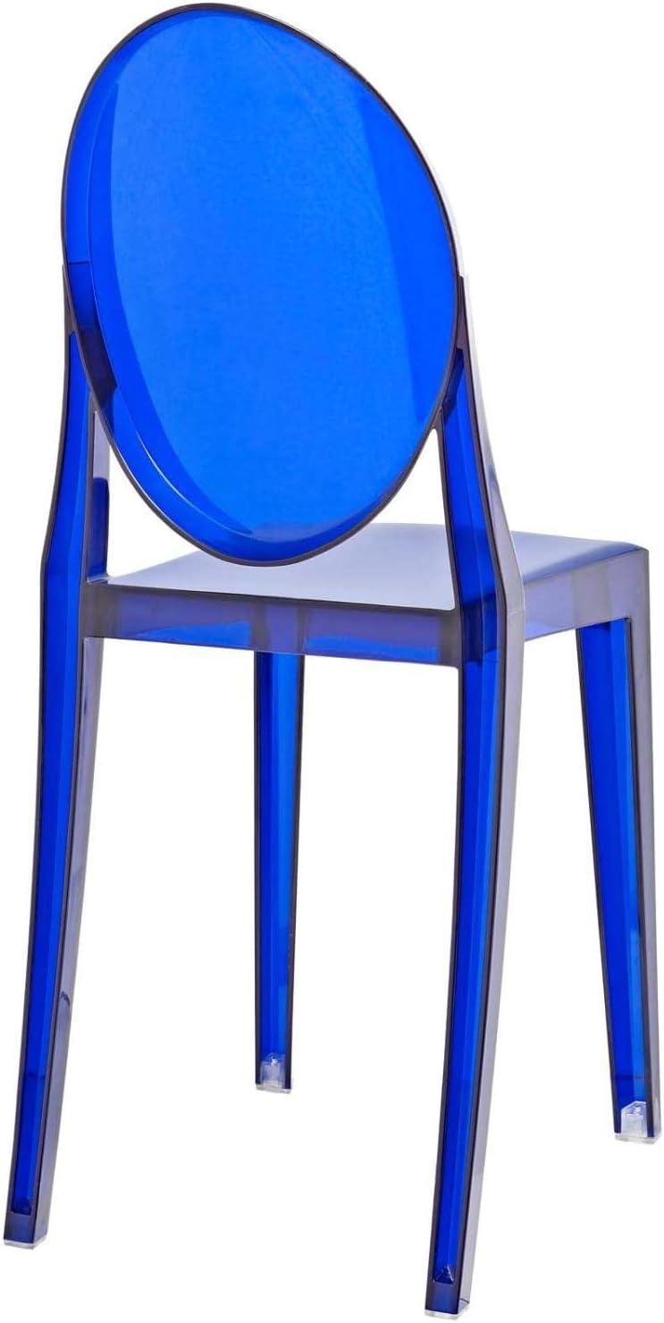 Modway Casper Dining Chairs Set of 4 in Blue