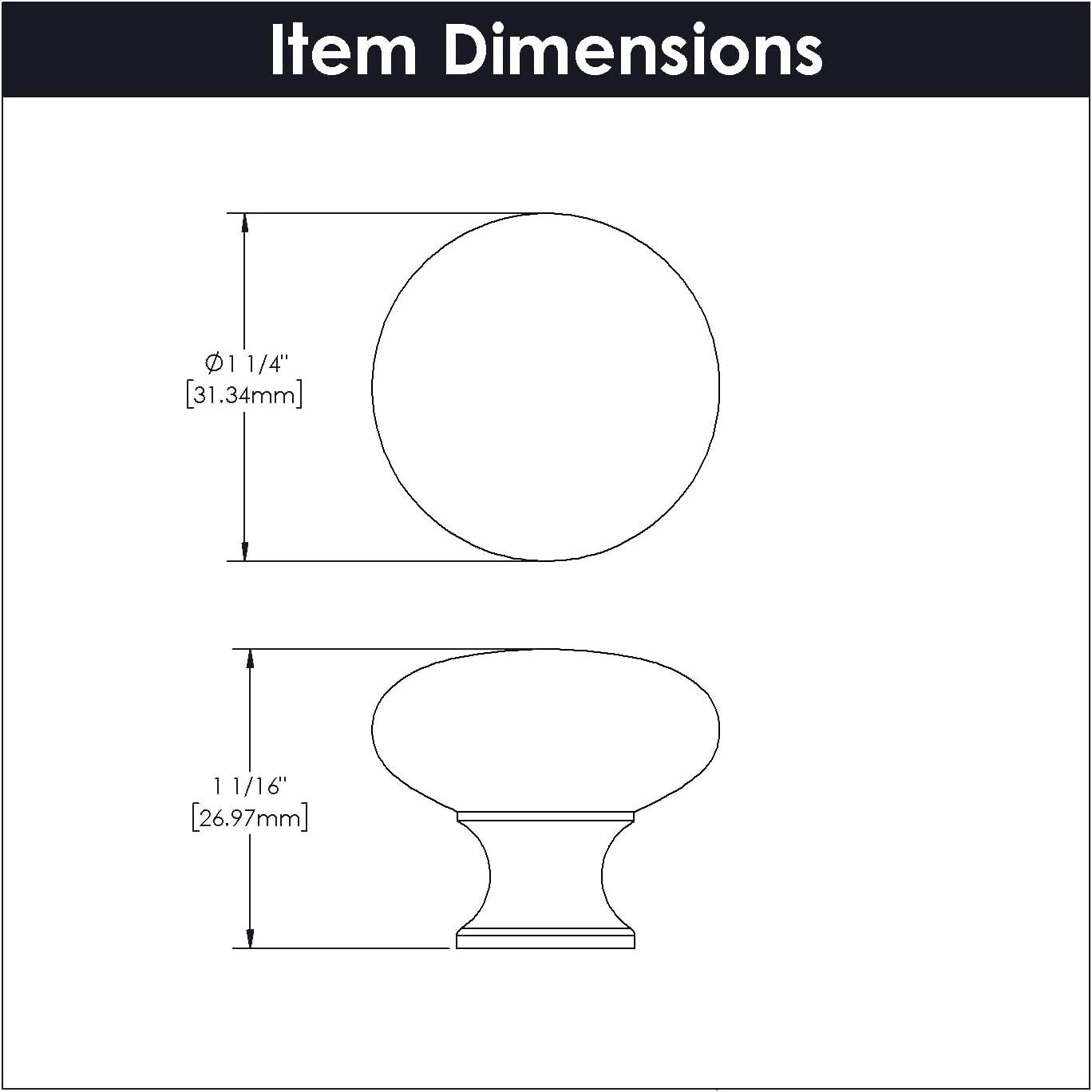 1" Length Bar Knob