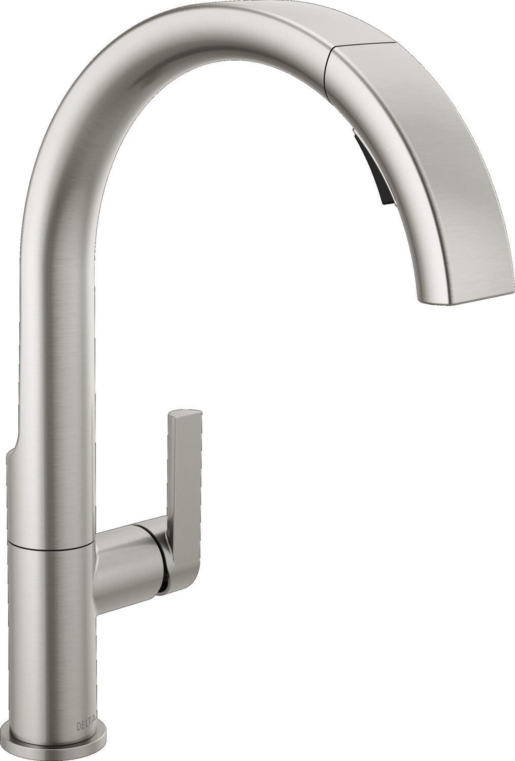 Keele Stainless Steel Pull-Down Kitchen Faucet with Spray