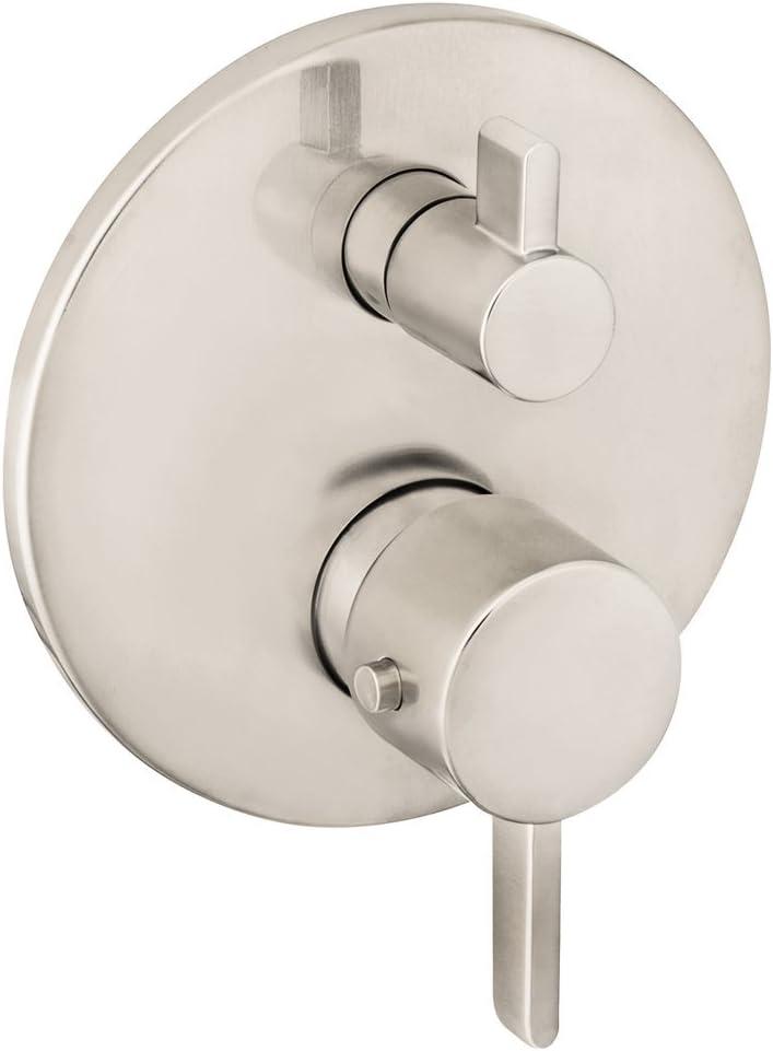 Ecostat S Thermostatic Volume Control and Diverter Faucet Trim with Lever Handle