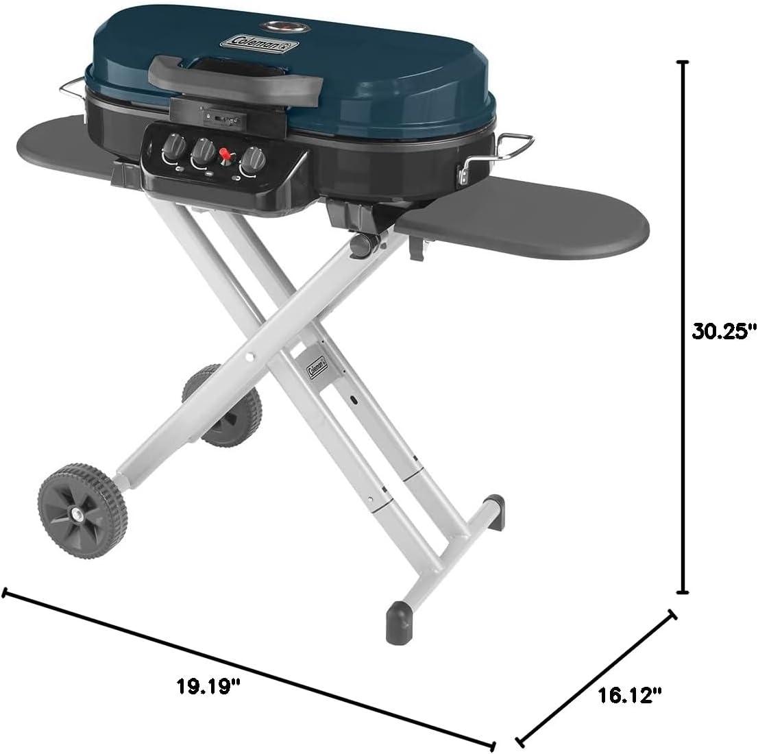 Coleman Blue Portable Propane Gas Grill with Stand