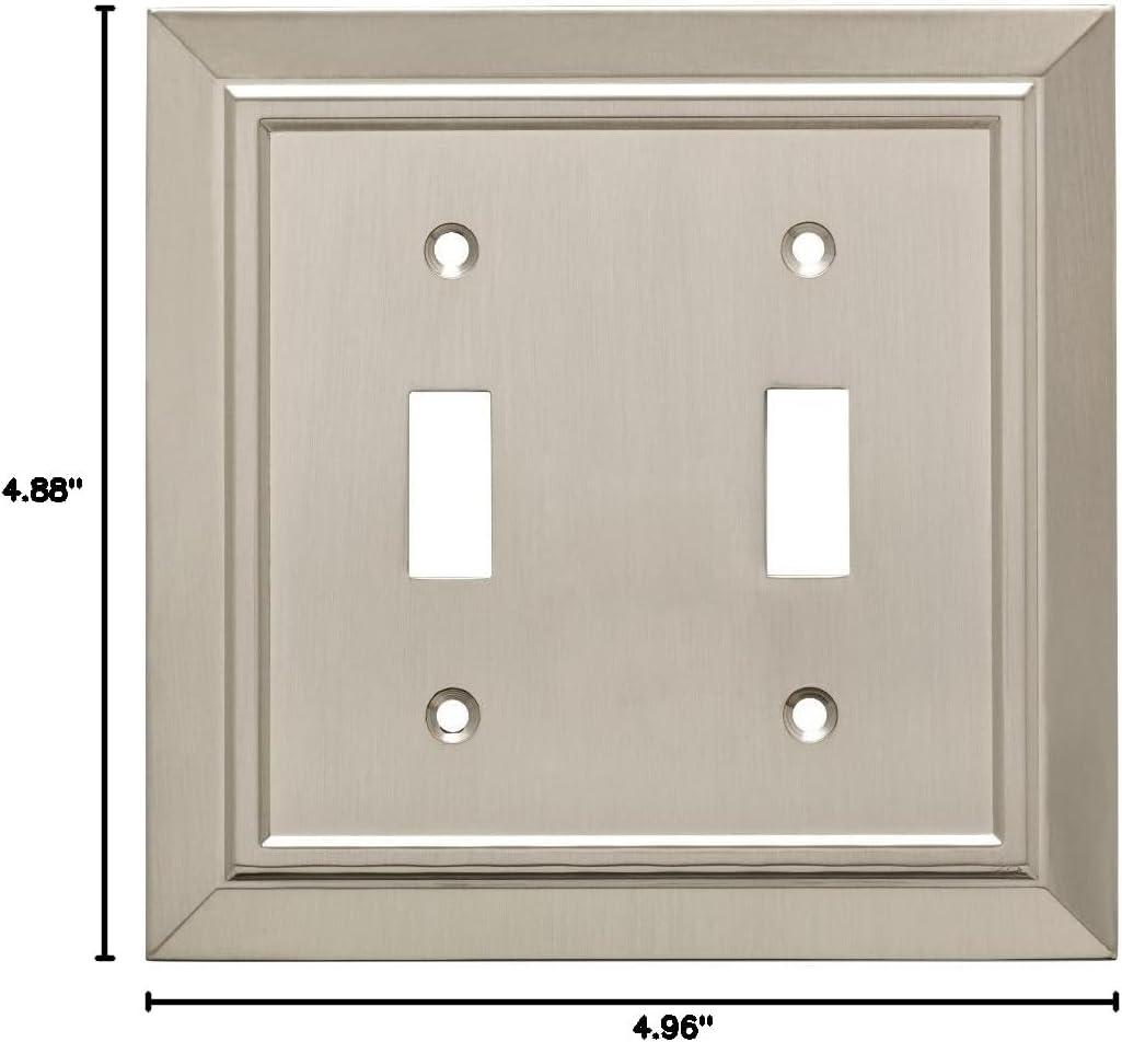Franklin Brass Classic Architecture 2-Gang Toggle Light Switch Wall Plate