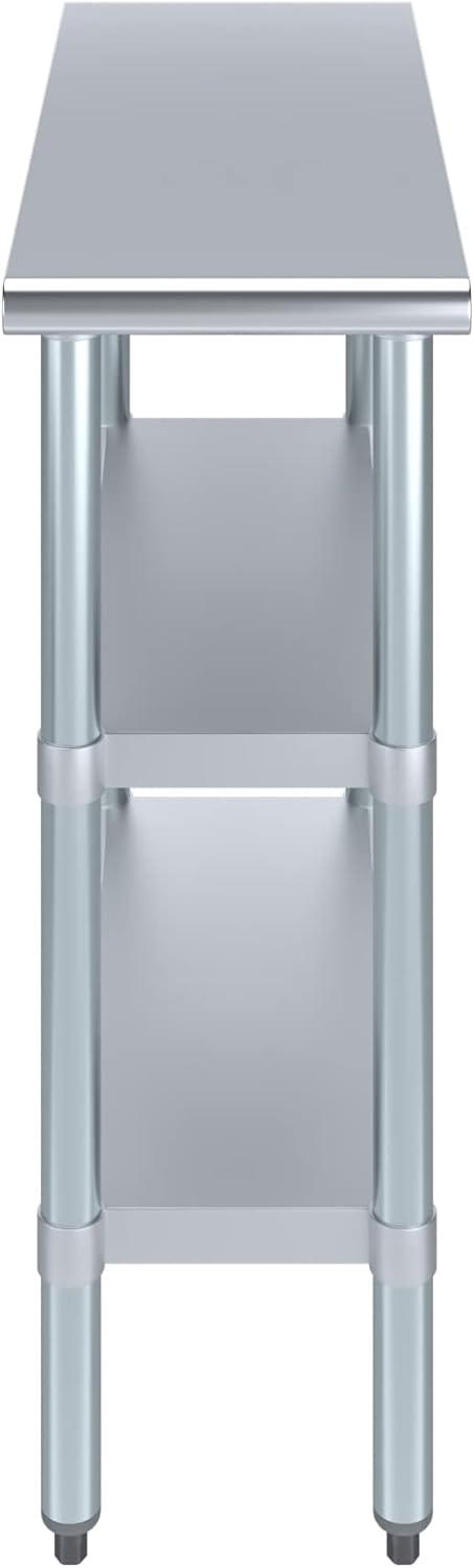 Stainless Steel Work Table with 2 Shelves