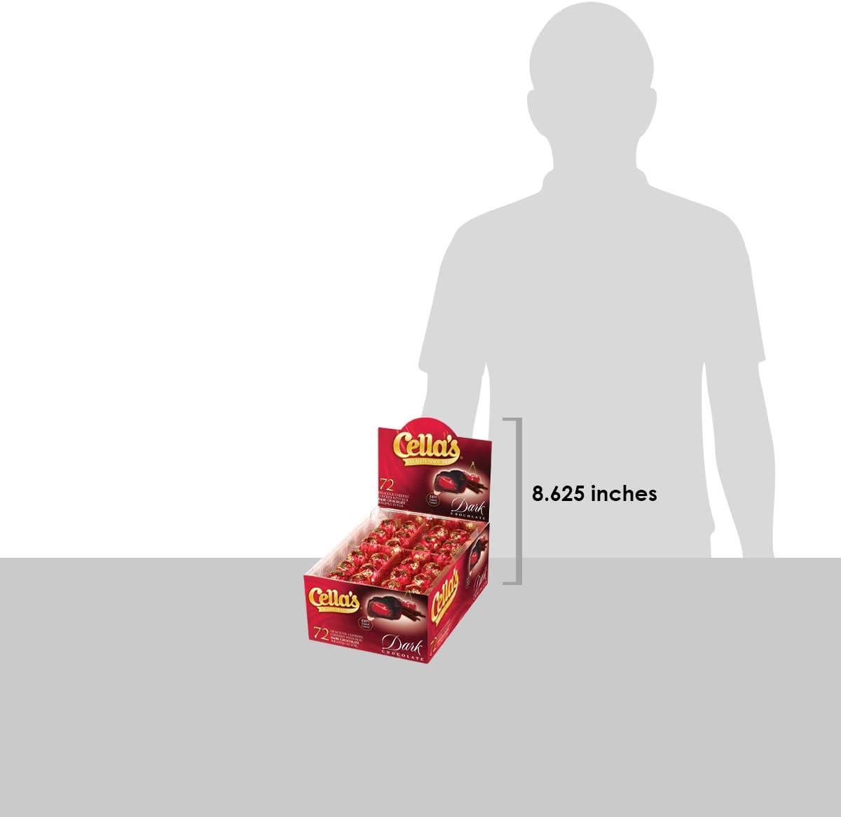 Cella's Dark Chocolate Covered Cherries, 72-Count Box