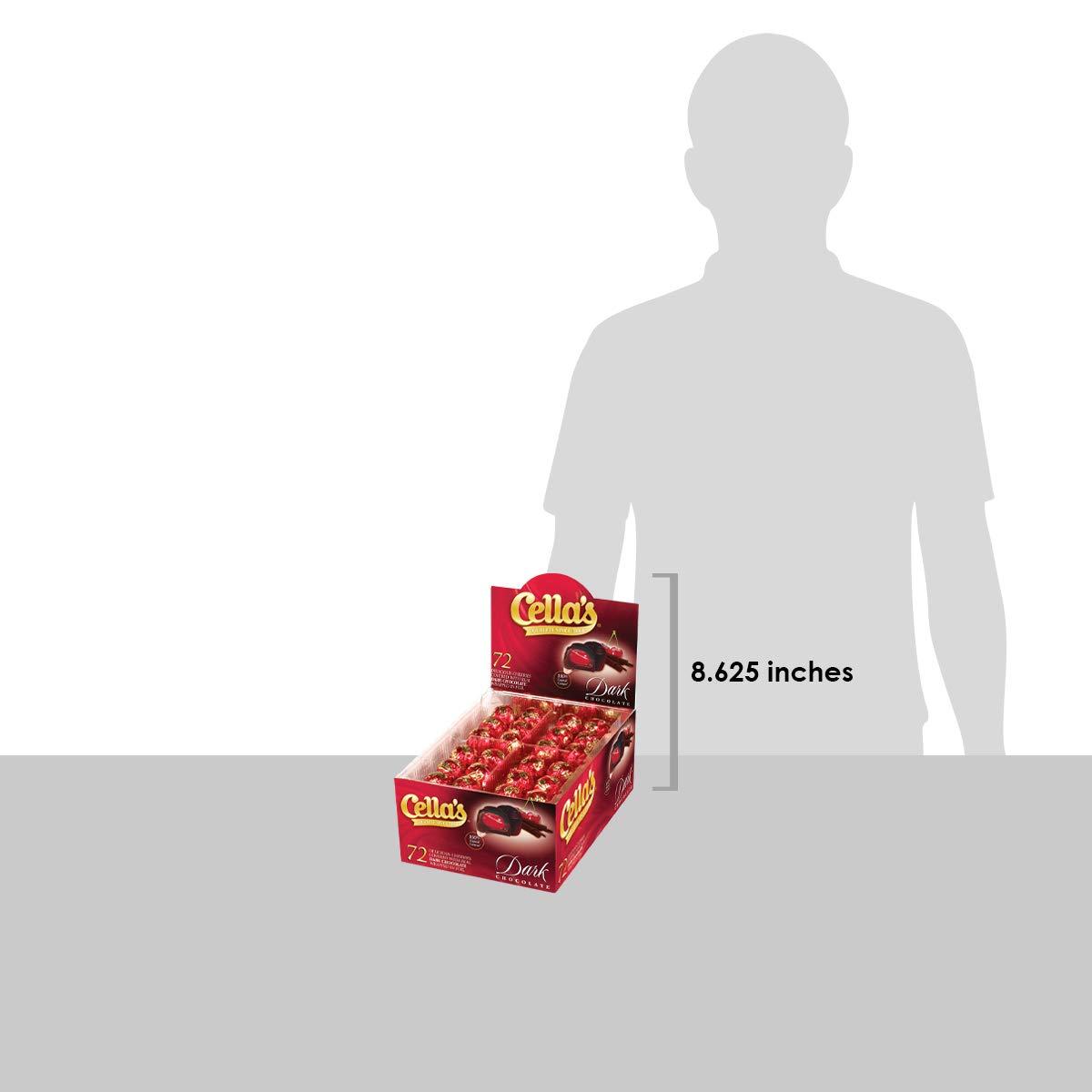 Cella's Dark Chocolate Covered Cherries, 72-Count Box