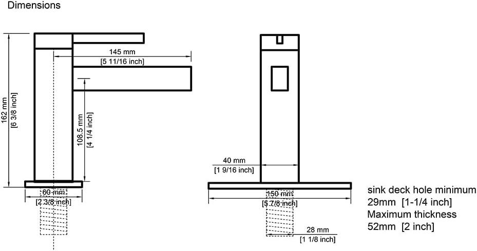 Single-Hole Single-handle Bathroom Faucet with Drain Assembly