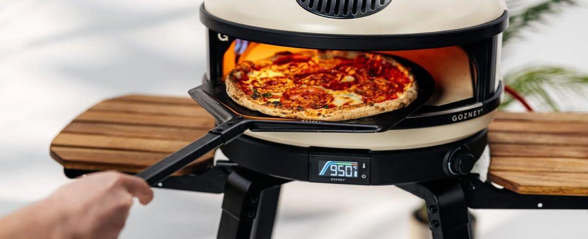 Gozney Balance Placement Peel for 12" Pizzas, Compatible with All Gozney Pizza Ovens, With A Perforated Aluminum Blade & Beech Wood Handle