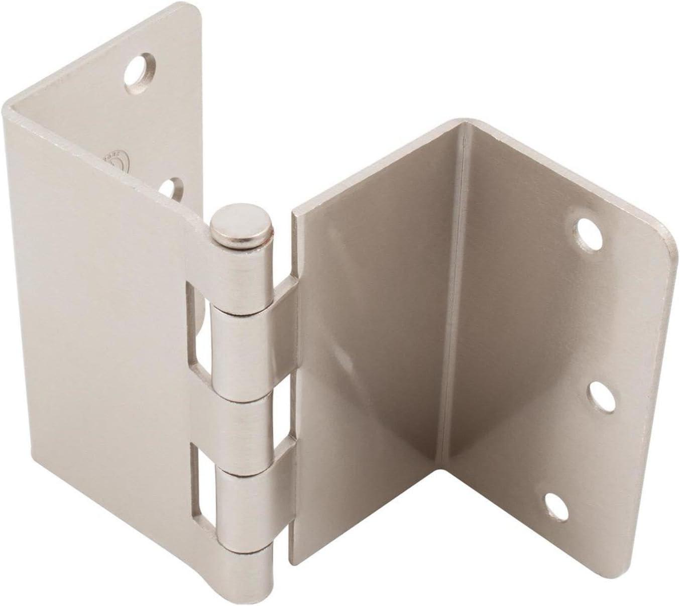 Satin Nickel 3-1/2 Inch Swing Clear Offset Hinge