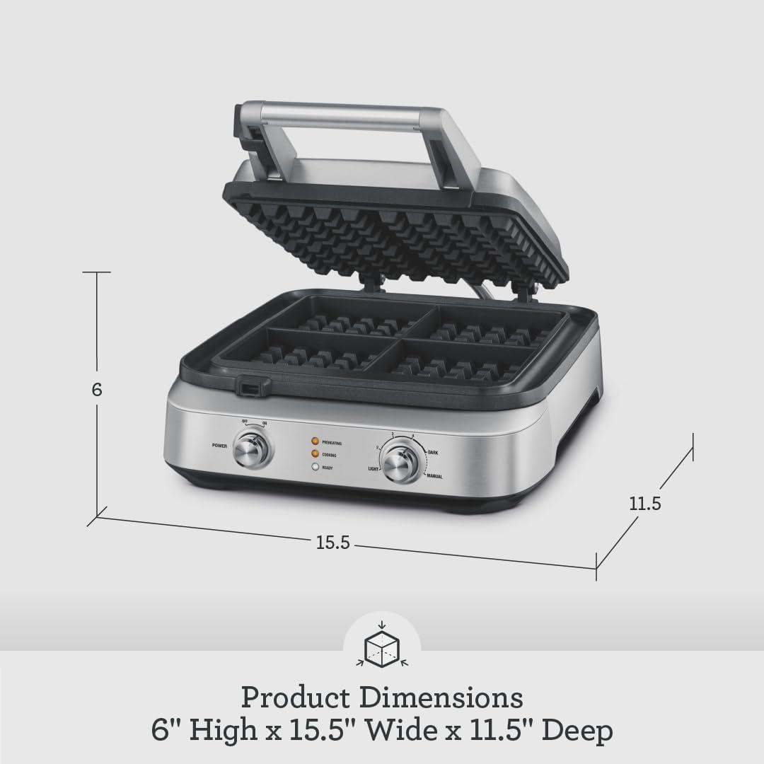 Belgian Style Non-Stick 4-Slice Smart Waffle Maker