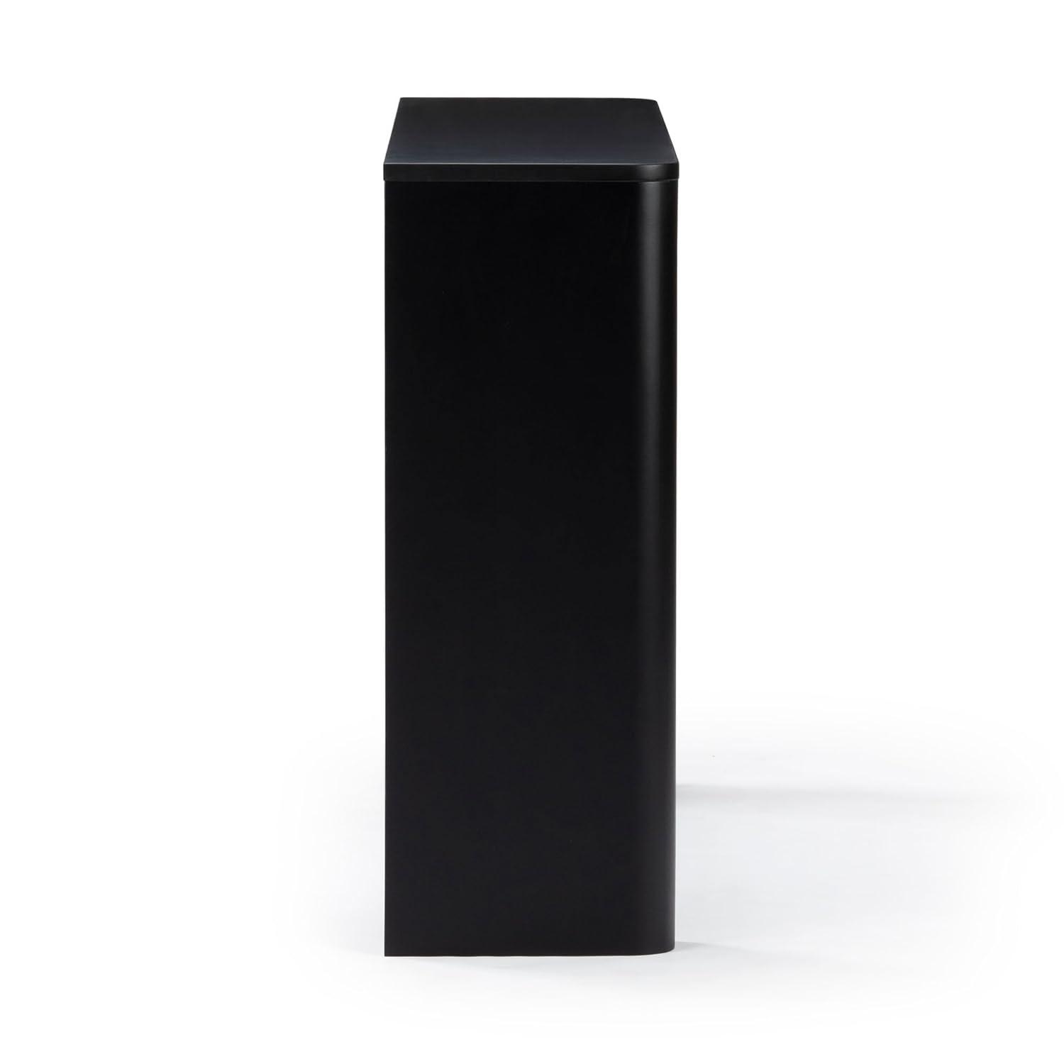 Plank+Beam 46" Solid Wood Console Table, Conture Rounded Edge Sofa Table, Narrow Entryway Table, Console Tables for Entryway, Black