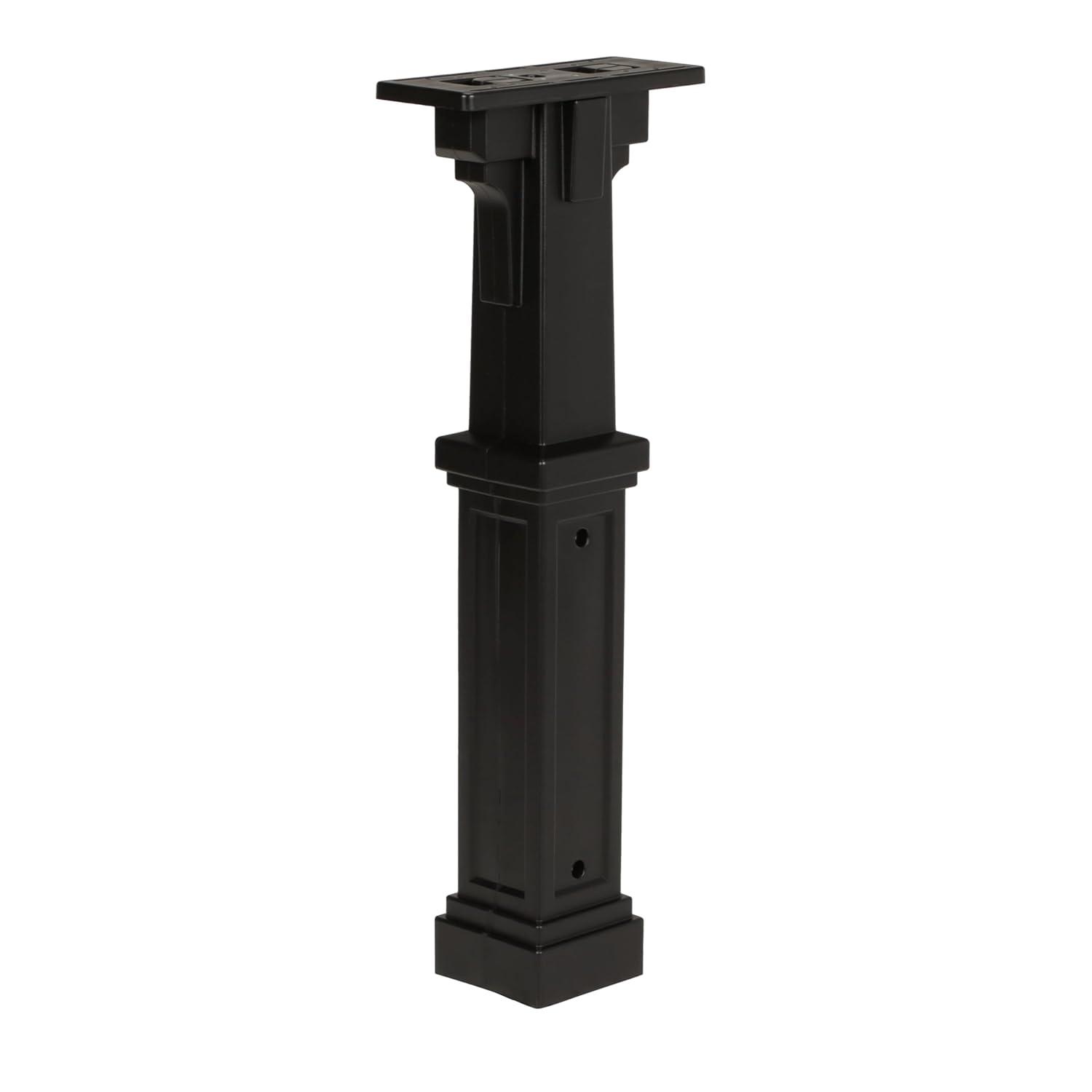 Grand Haven Plastic, Top Mount, Mailbox Post, Black