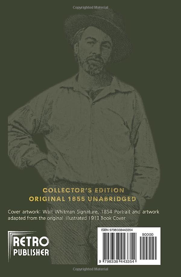 Leaves of Grass - (Leather-Bound Classics) by  Walt Whitman (Leather Bound)