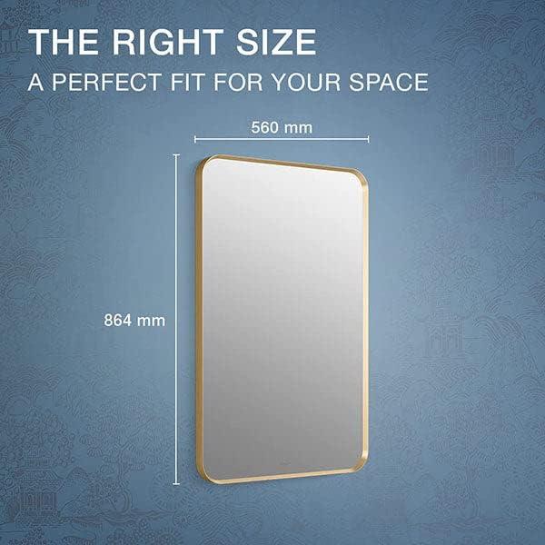 KOHLER Essential Rectangular Wall Mirror, Bathroom / Vanity Mirror with Frame
