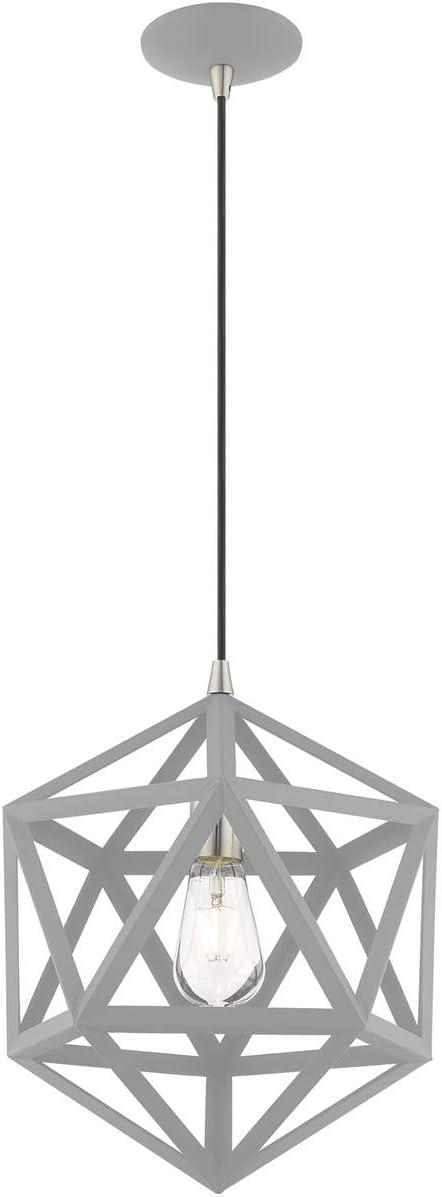 Nordic Gray Nickel Geometric Mini Pendant Light