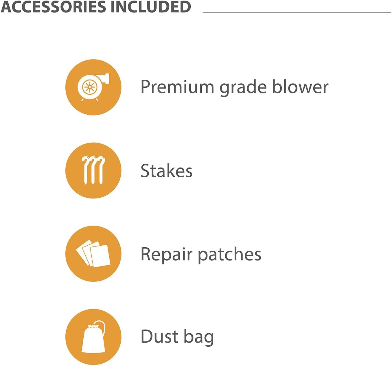 JumpOrange 19’ Electric Commercial Grade Water Slide with Splash Pool for Kids and Adults (with Blower), Outdoor Indoor, Wet Dry Use, Tall Inflatable