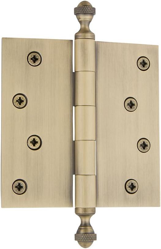 Nostalgic Warehouse 4" x 4" Ball Tip Residential Hinge with Square Corners