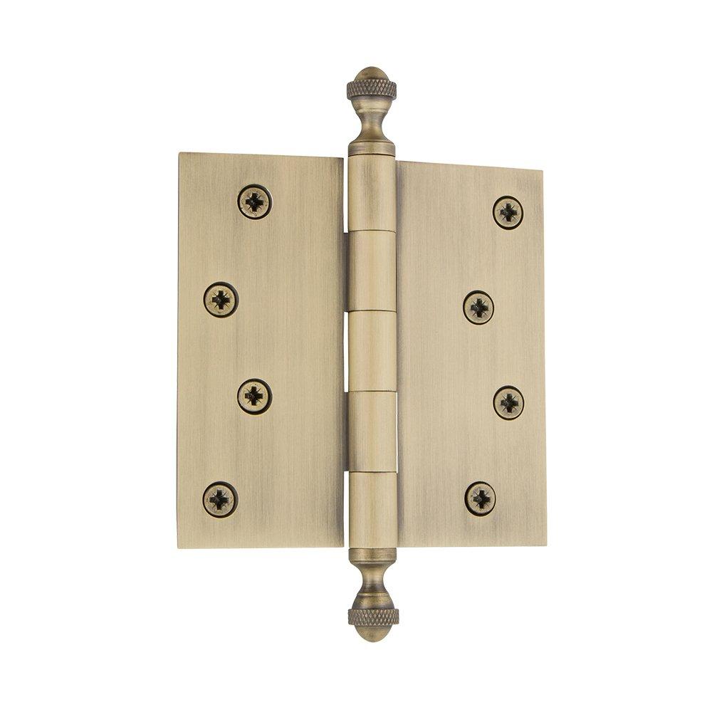 Nostalgic Warehouse 4" x 4" Ball Tip Residential Hinge with Square Corners
