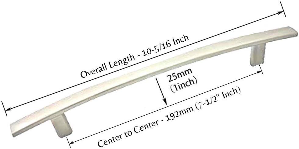 Aviano Hardware Modern Curved Subtle Arch Handle Pull- 10 Pack, Brown