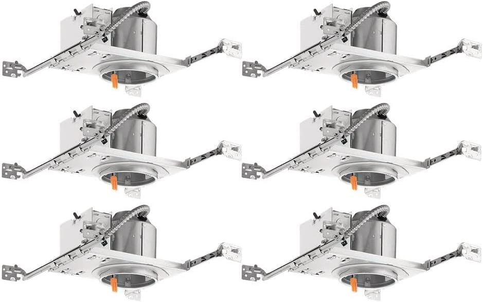 Air-Tight 4'' Recessed Lighting Housing for New Construction