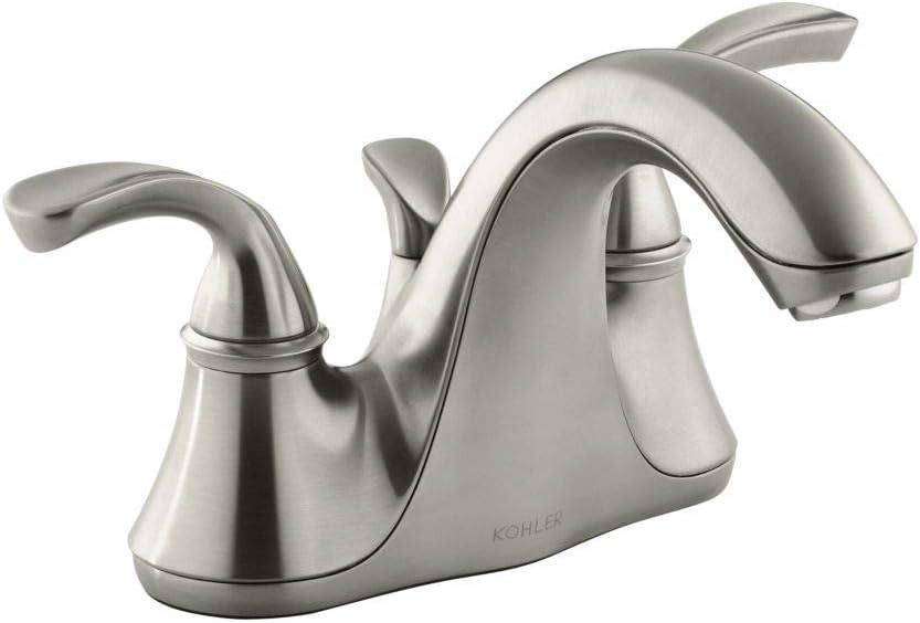 Forté Two-Handle 4 Inch Centerset Bathroom Faucet with Drain Assembly, 1.2 GPM