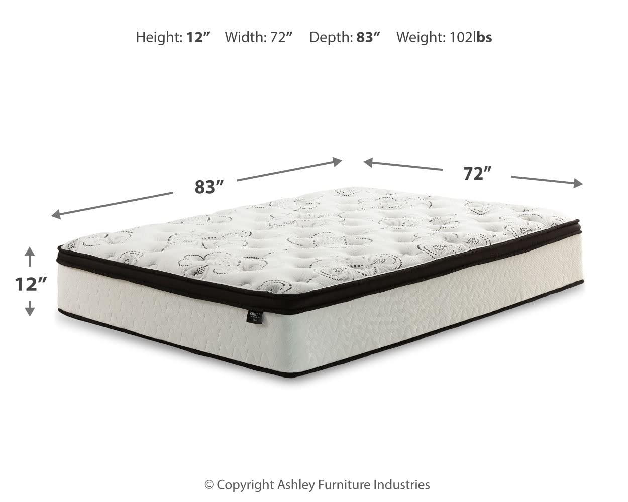Signature Design by Ashley Chime 12" Ultra Plush Hybrid Mattress