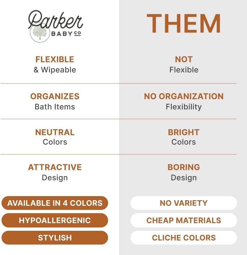 Parker Baby Co. Bath Caddy - Snow