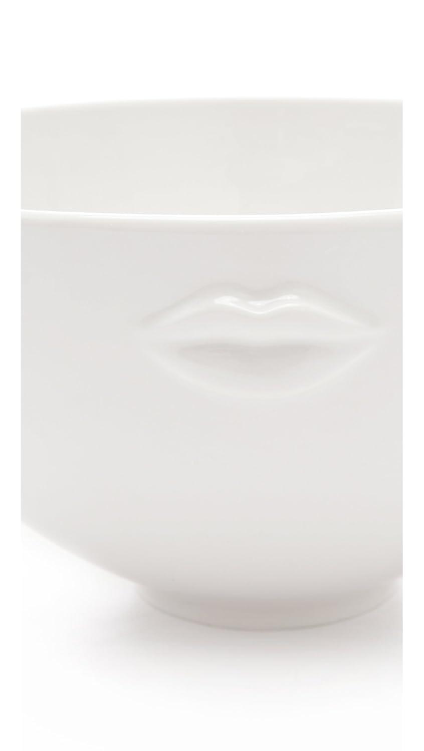 Gala Muse Inspired 9" White Glossy Porcelain Serving Bowl
