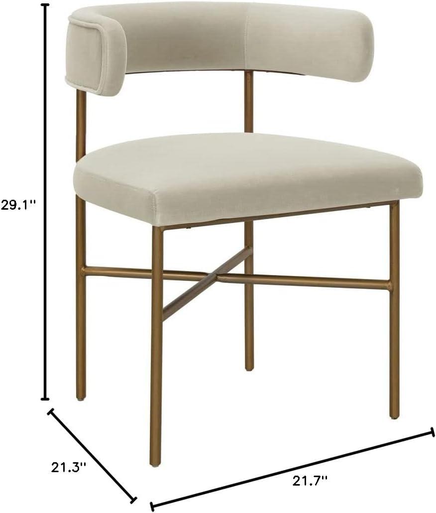 Berlinda 19.7'' H Velvet Upholstered Armchair