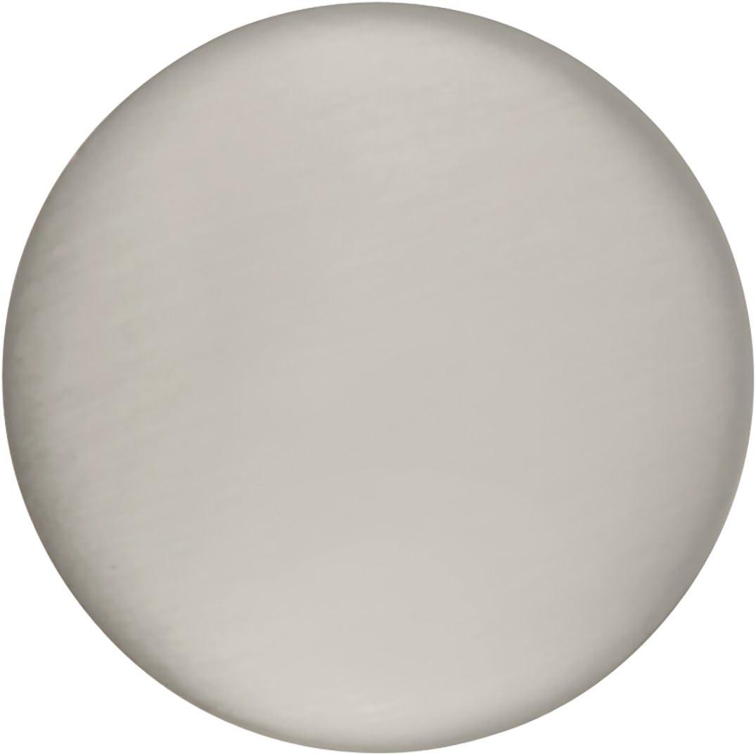 Satin Nickel Round Cabinet Knob with Mounting Hardware