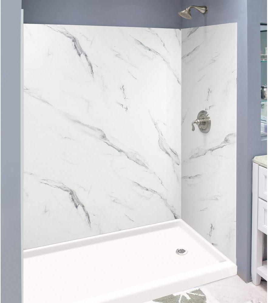 Transolid Expressions 60'' W 36'' D 72'' H Glue Up Solid Surface Wall