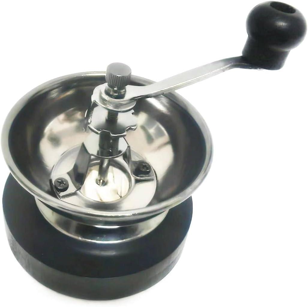 Lehman's Manual Coffee Grinder with Mason Jar Grounds Storage, Comfortable Grip Quiet Smooth Non-Electric Hand Crank, Standard Grind