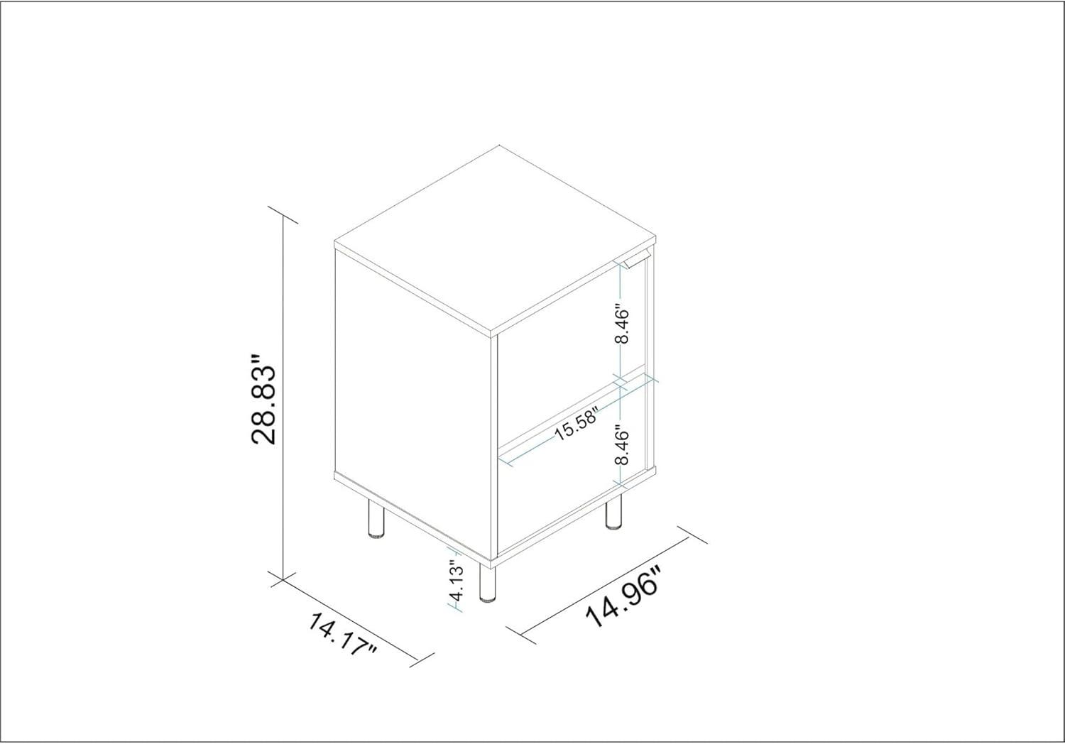 Mosholu Nightstand - Manhattan Comfort