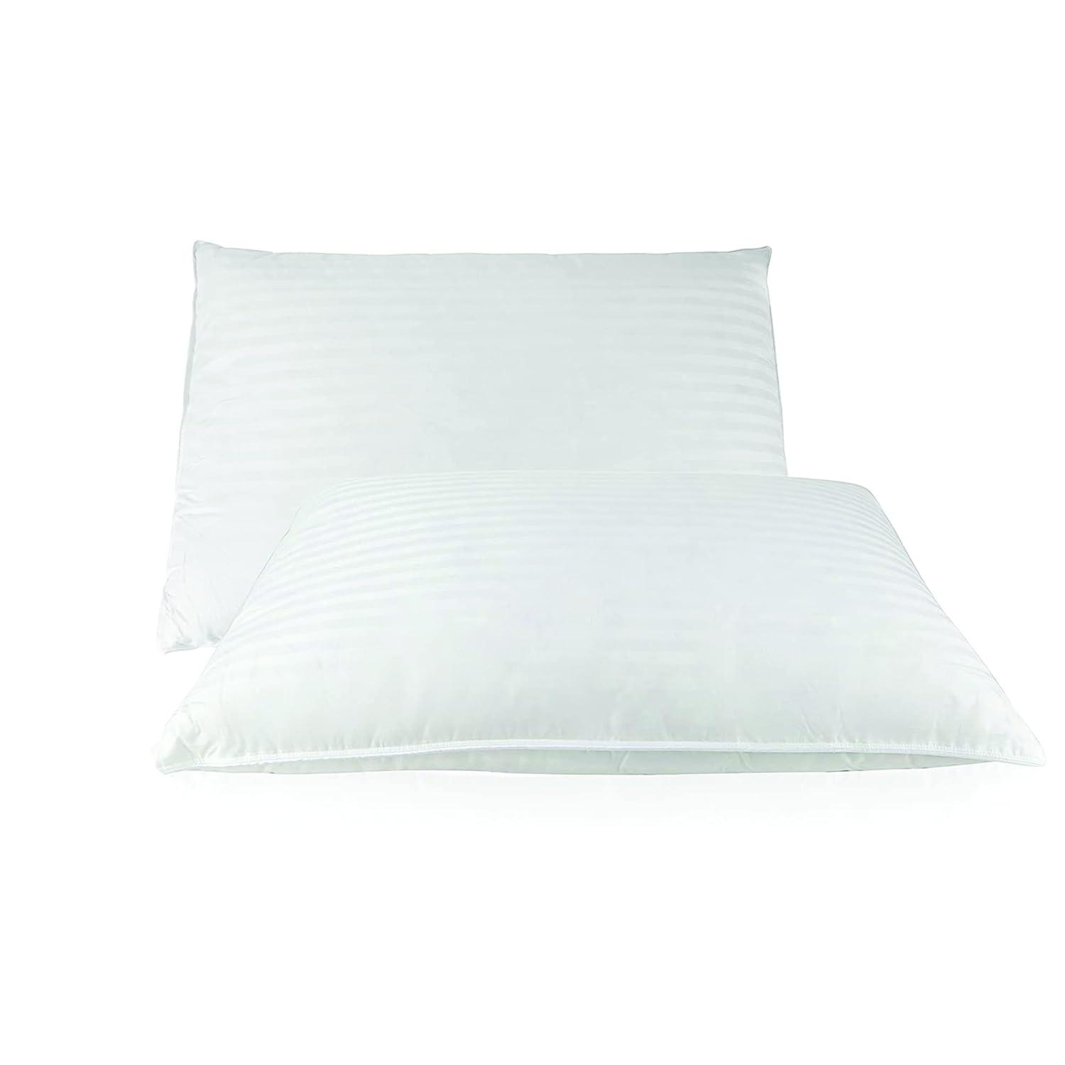 East Coast Bedding Cozy Dream Firm Goose Feather Down Pillow Support Queen Size Set of 2