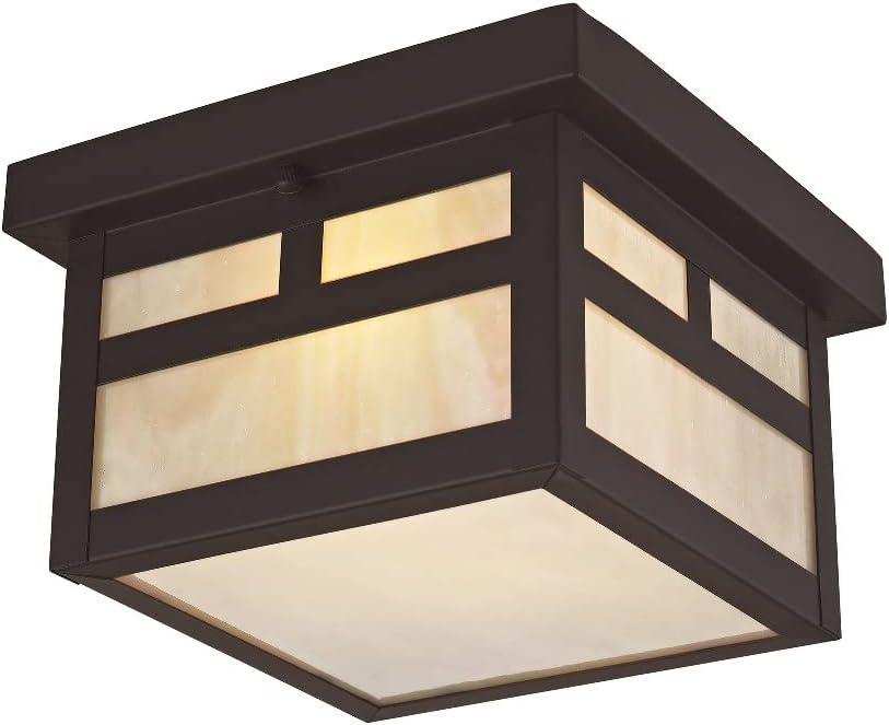 Livex Lighting Montclair Mission 1 - Light Flush Mount in  Bronze