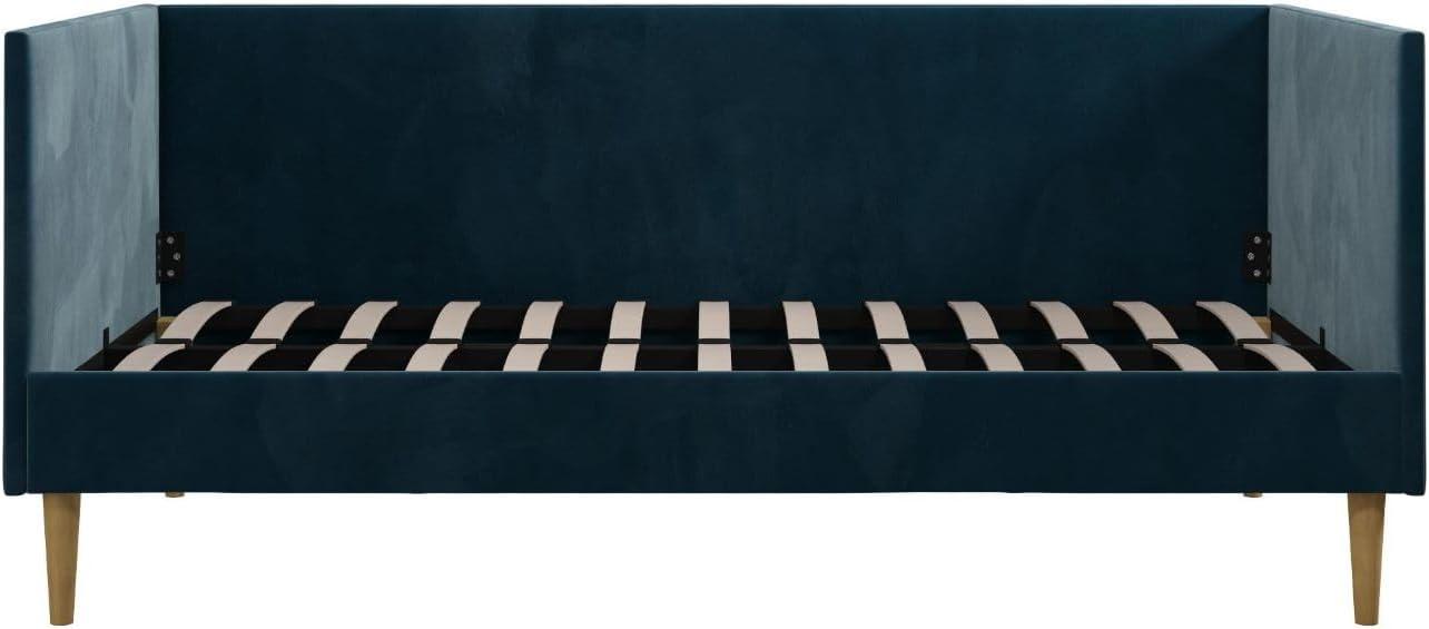 DHP Franklin Mid Century Upholstered Daybed, Twin Size, Blue Velvet