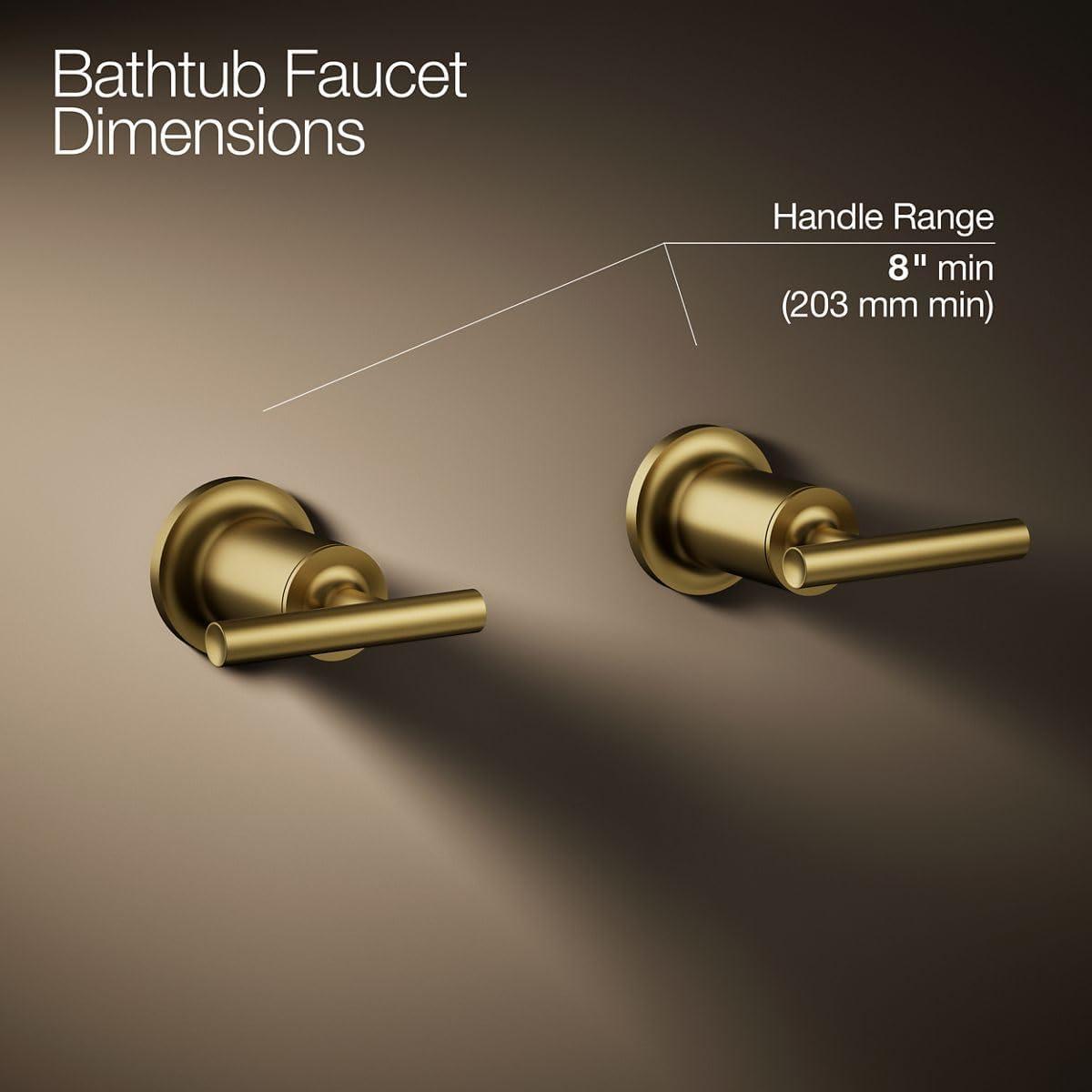 Purist® Deck- or Wall-Mount High-Flow Bath Trim with Lever Handles