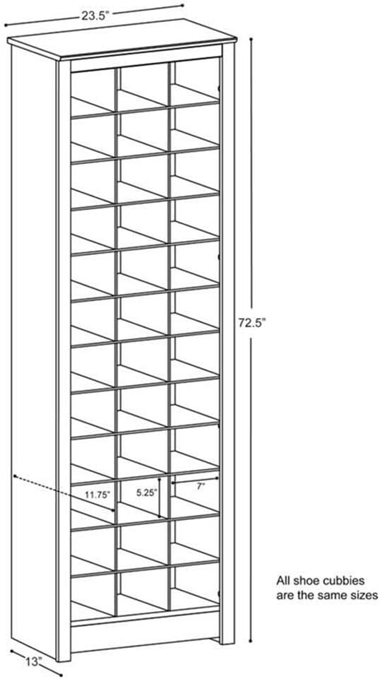 Kahl 36 Pair Shoe Rack