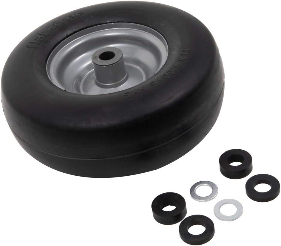 Arnold 11" x 4" Universal Replacement Flat-Free Tire for Zero-Turn Mowers, Black