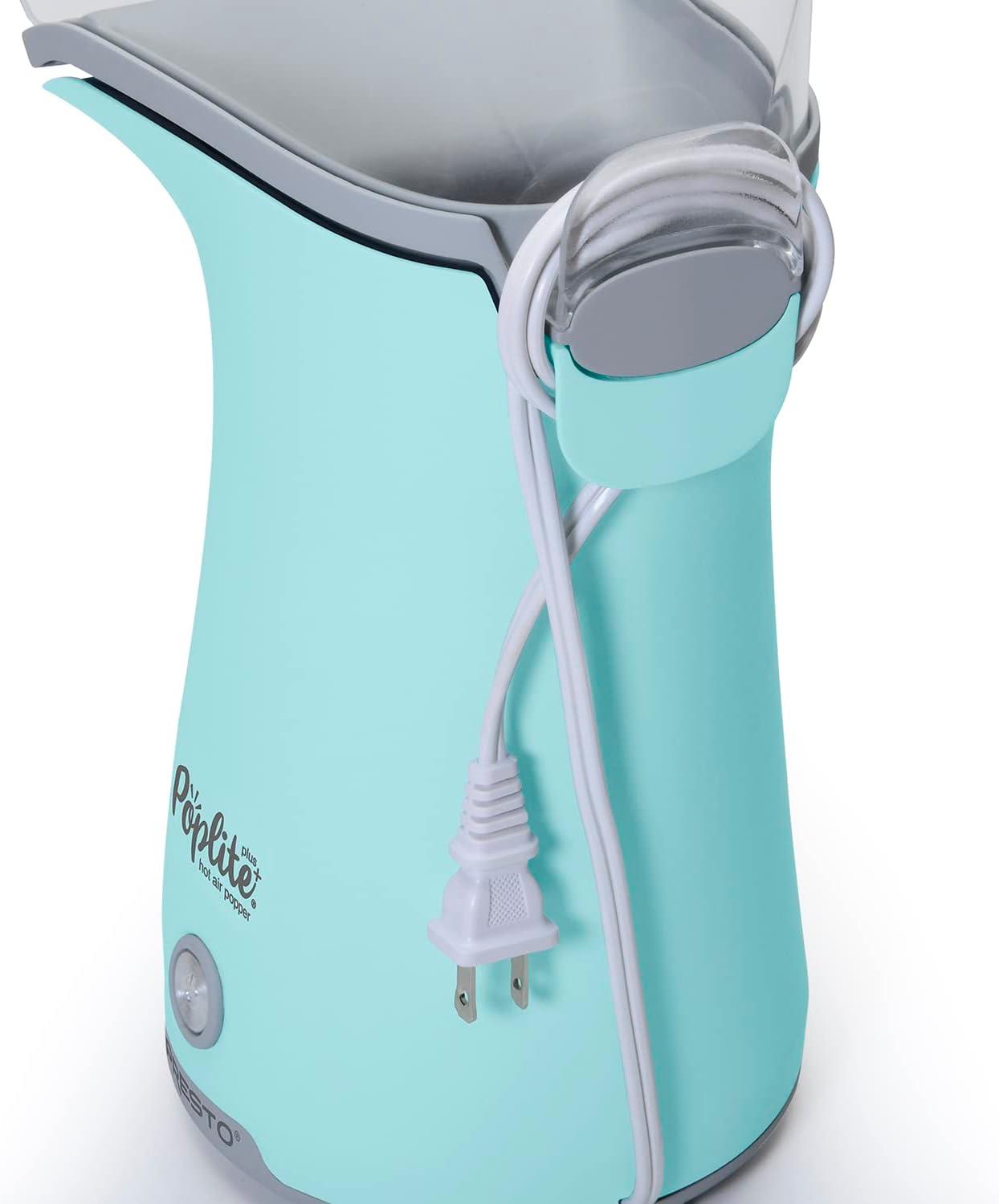 Presto Poplite Plus Hot Air Popper Blue Hot Air Electric Popcorn Popper